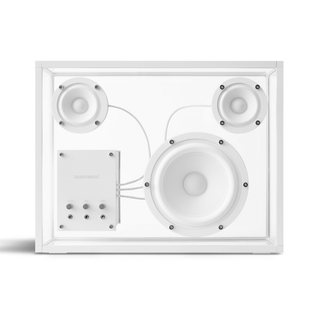 ENCEINTE BLUETOOTH L – 2 versions - Transparent Speaker – Unpolished design  club