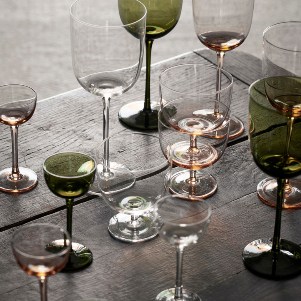 2 White Wine Glass Set - Design: HH5