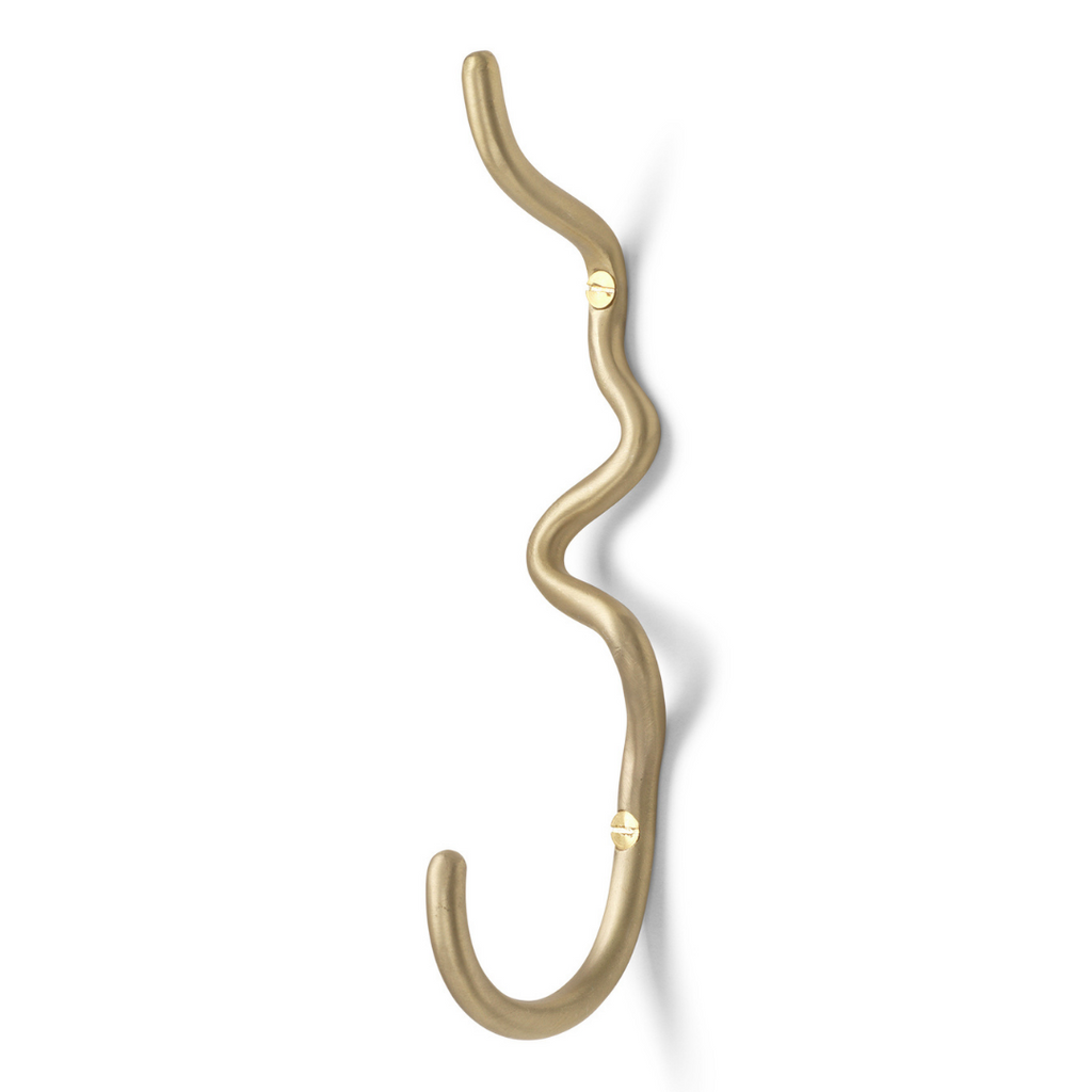 Curvature Hook - Brass