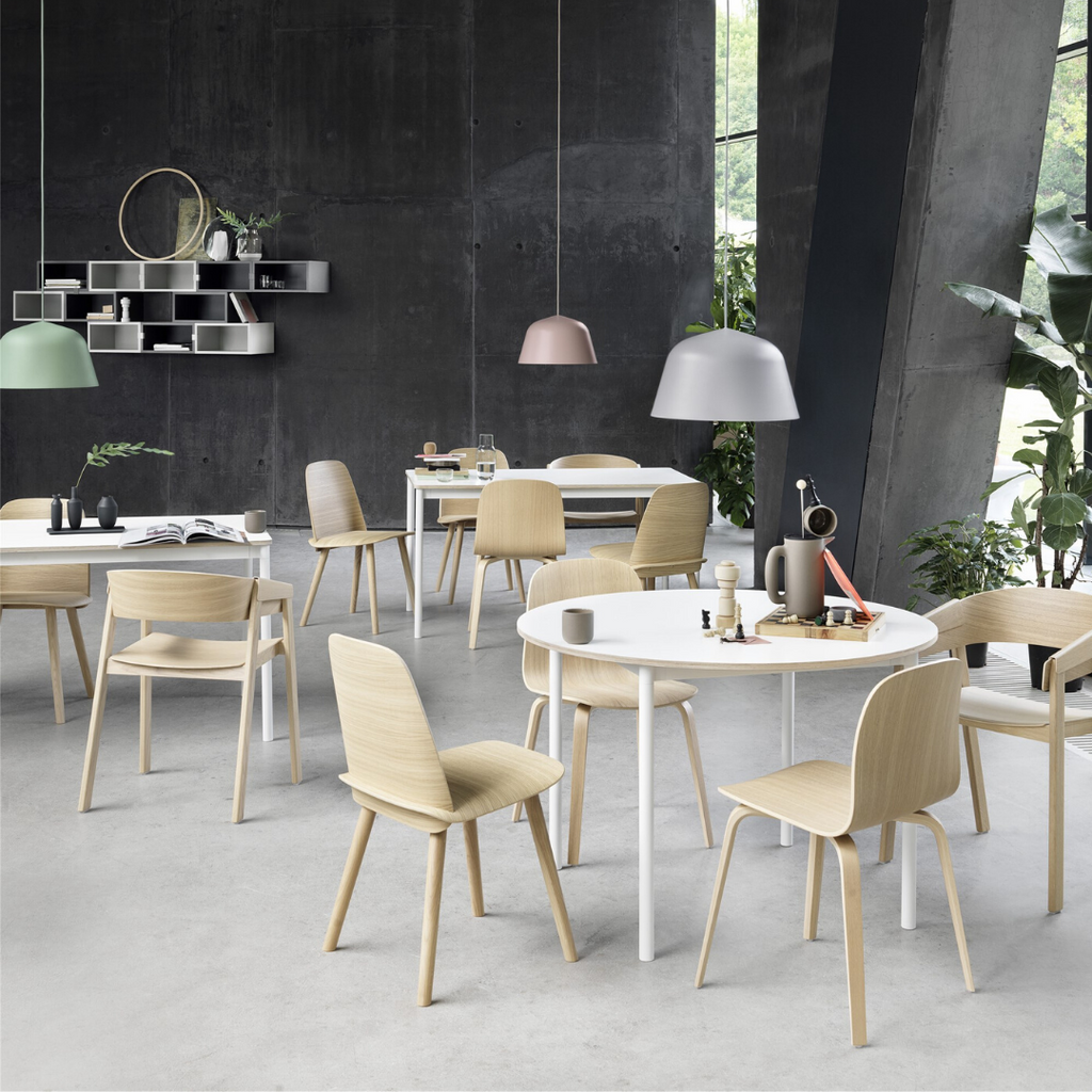 Visu Wide Chair - Wood Base  A breath of leisurely design