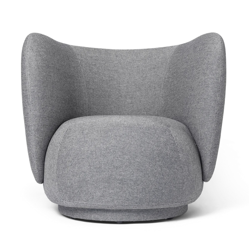 Rico Lounge Chair - Main Line Flax - Navy Melange