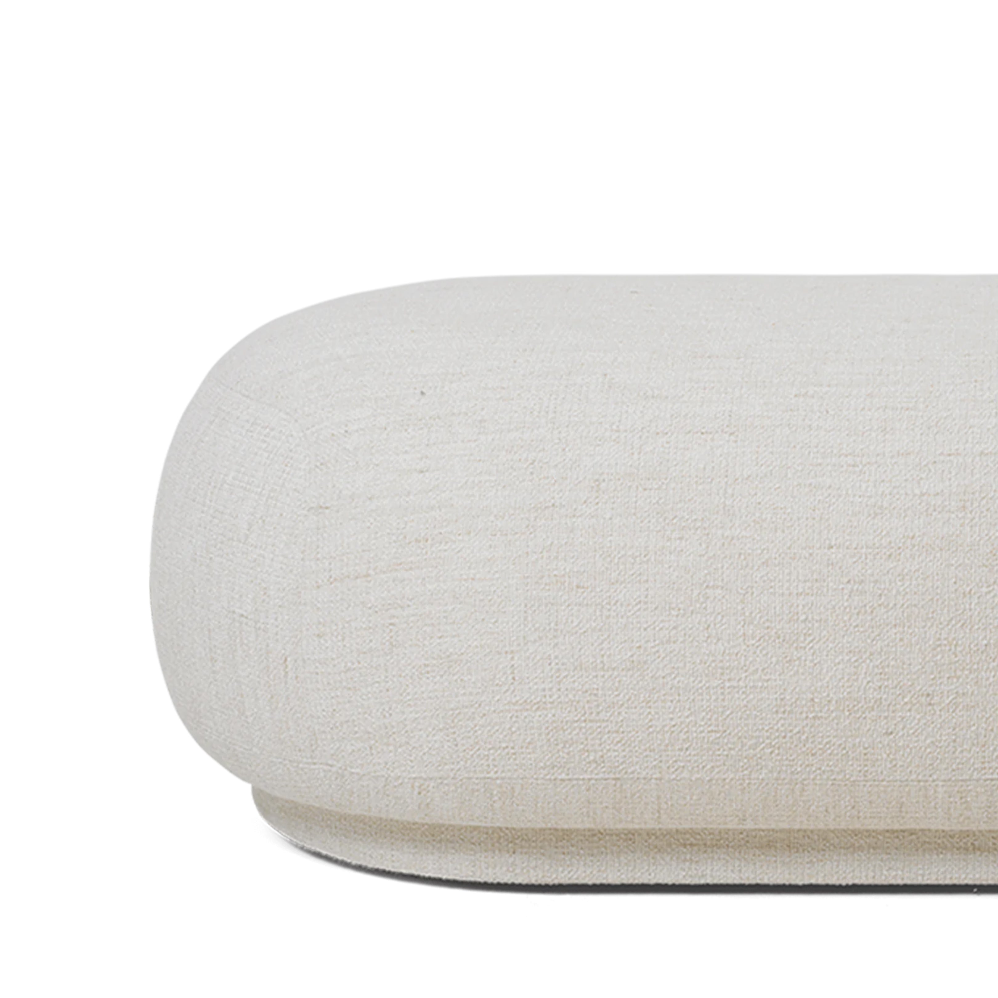 Rico Ottoman - Bouclé Off-White