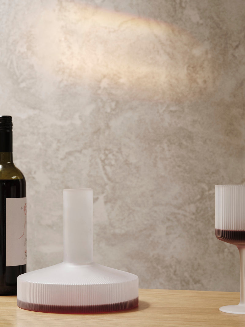 Ripple Wine Carafe - Frosted