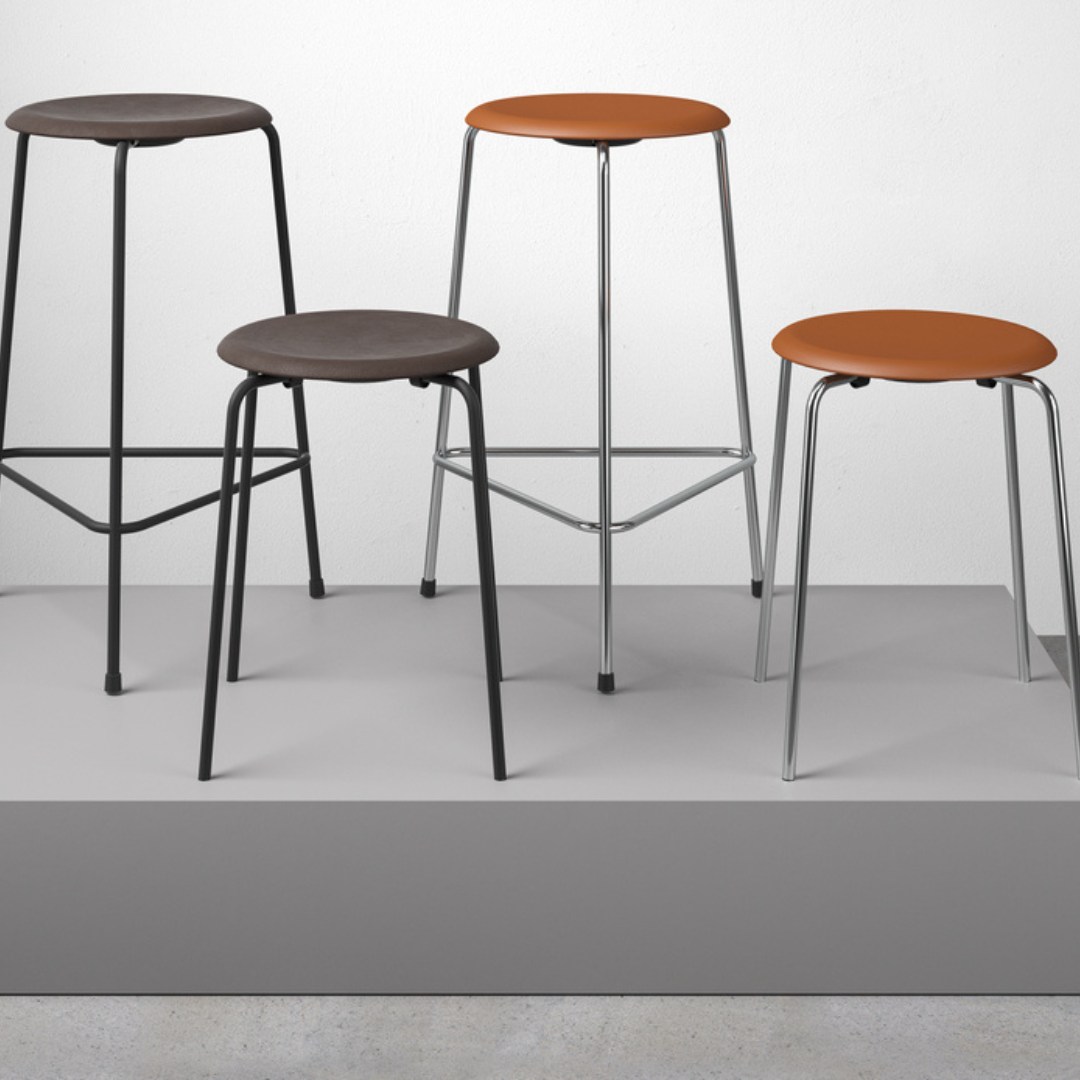 High Dot Counter Stool - 3 Legs