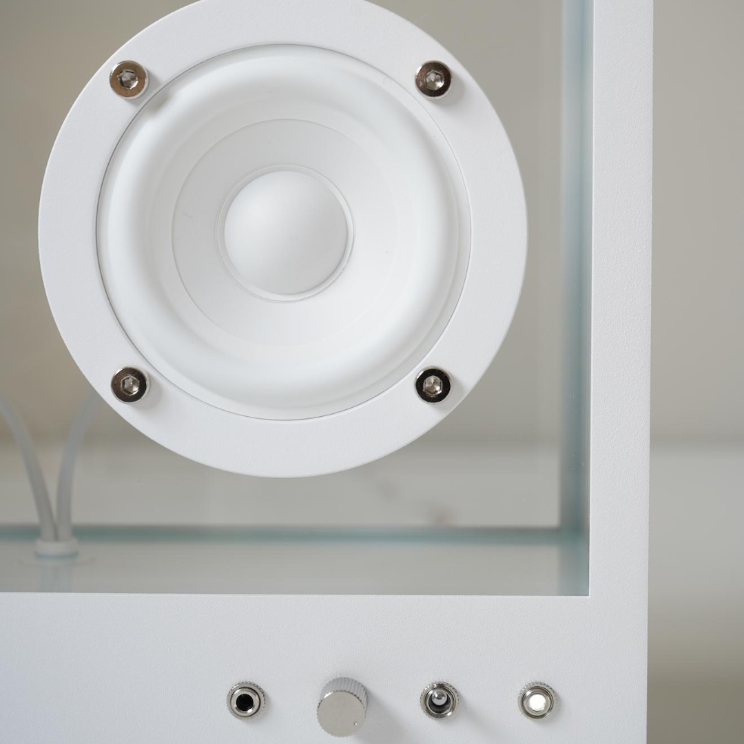 Small Transparent Speaker - White