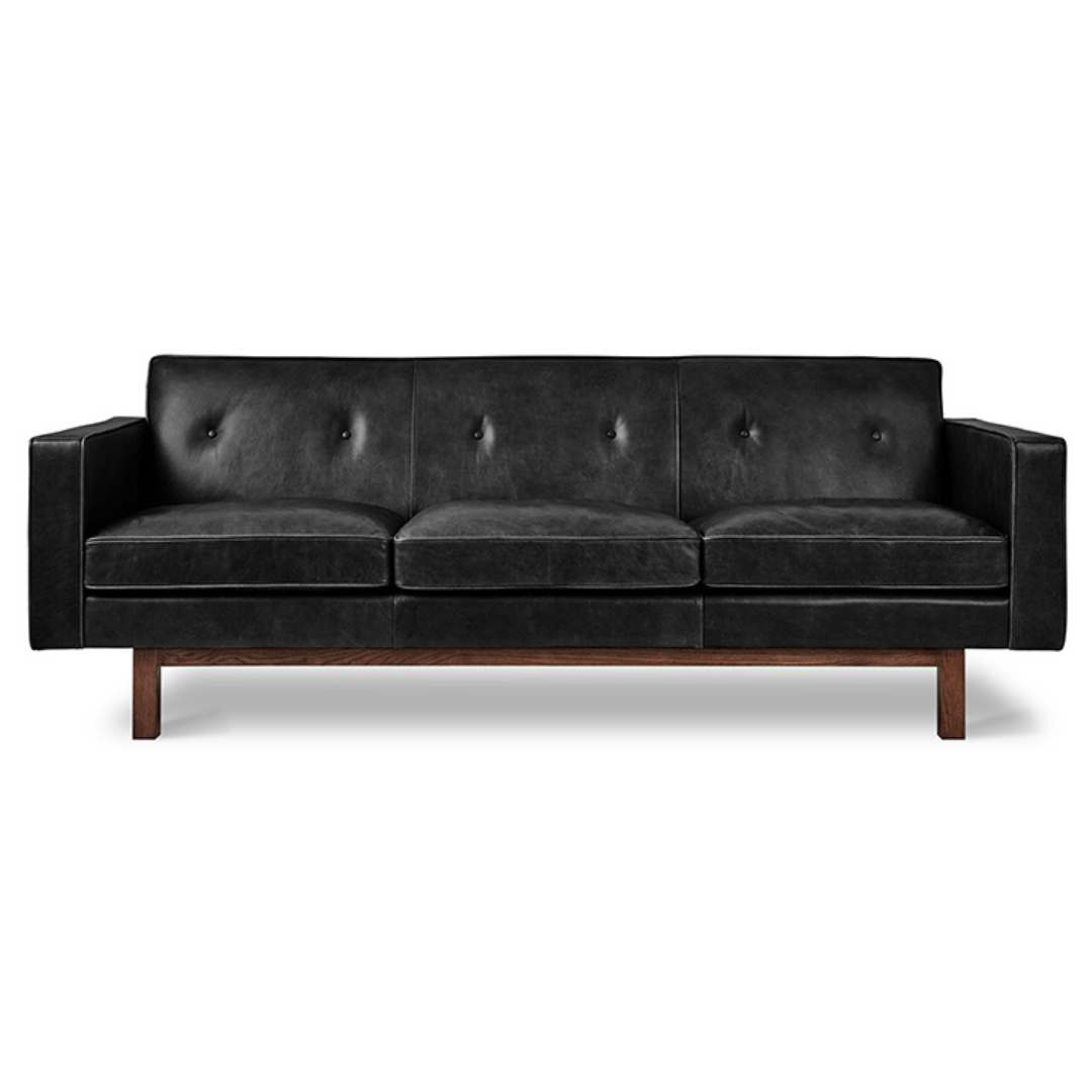 Embassy Sofa Saddle Leather Black