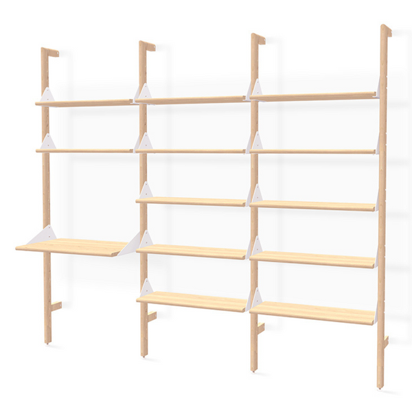 Branch-3 Shelving Unit with Desk