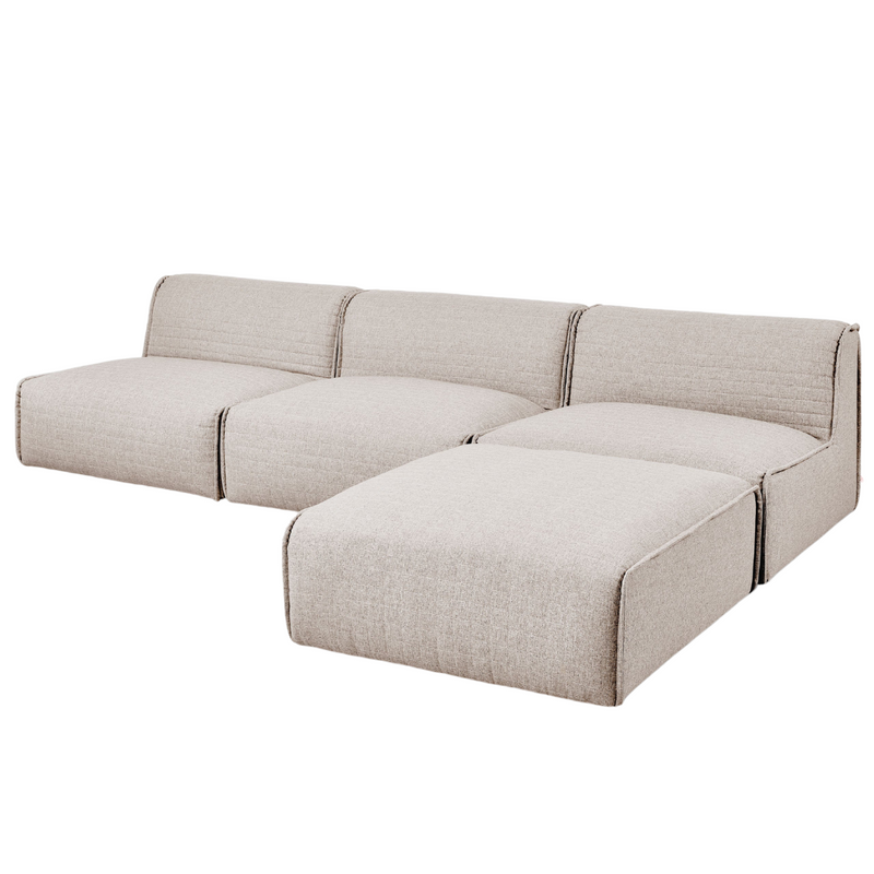 Nexus Modular 4-Pc Sectional Parliament Coffee - Gus Modern at Batten Home