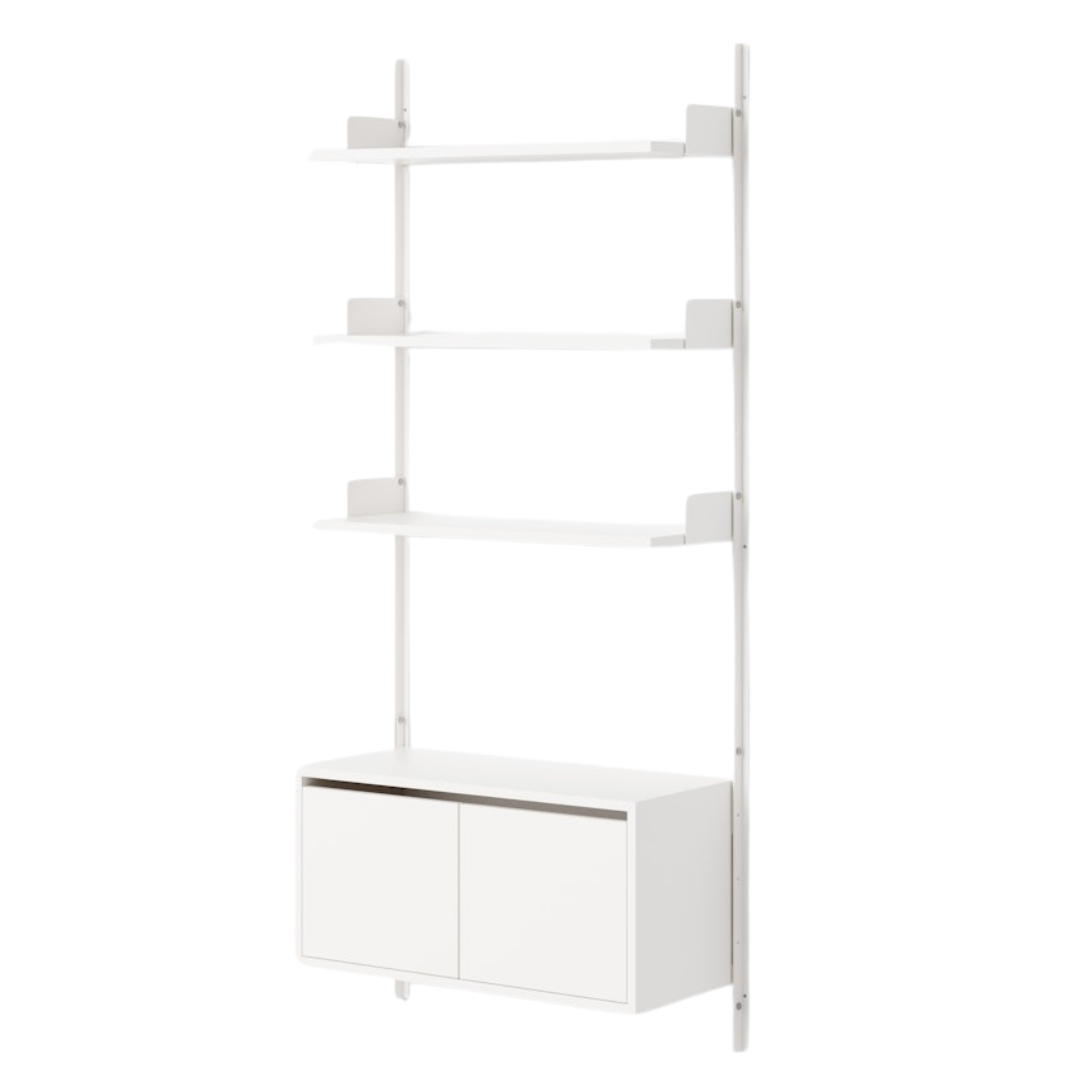 New Works Wall Shelf 1900 Cabinet Low with Doors