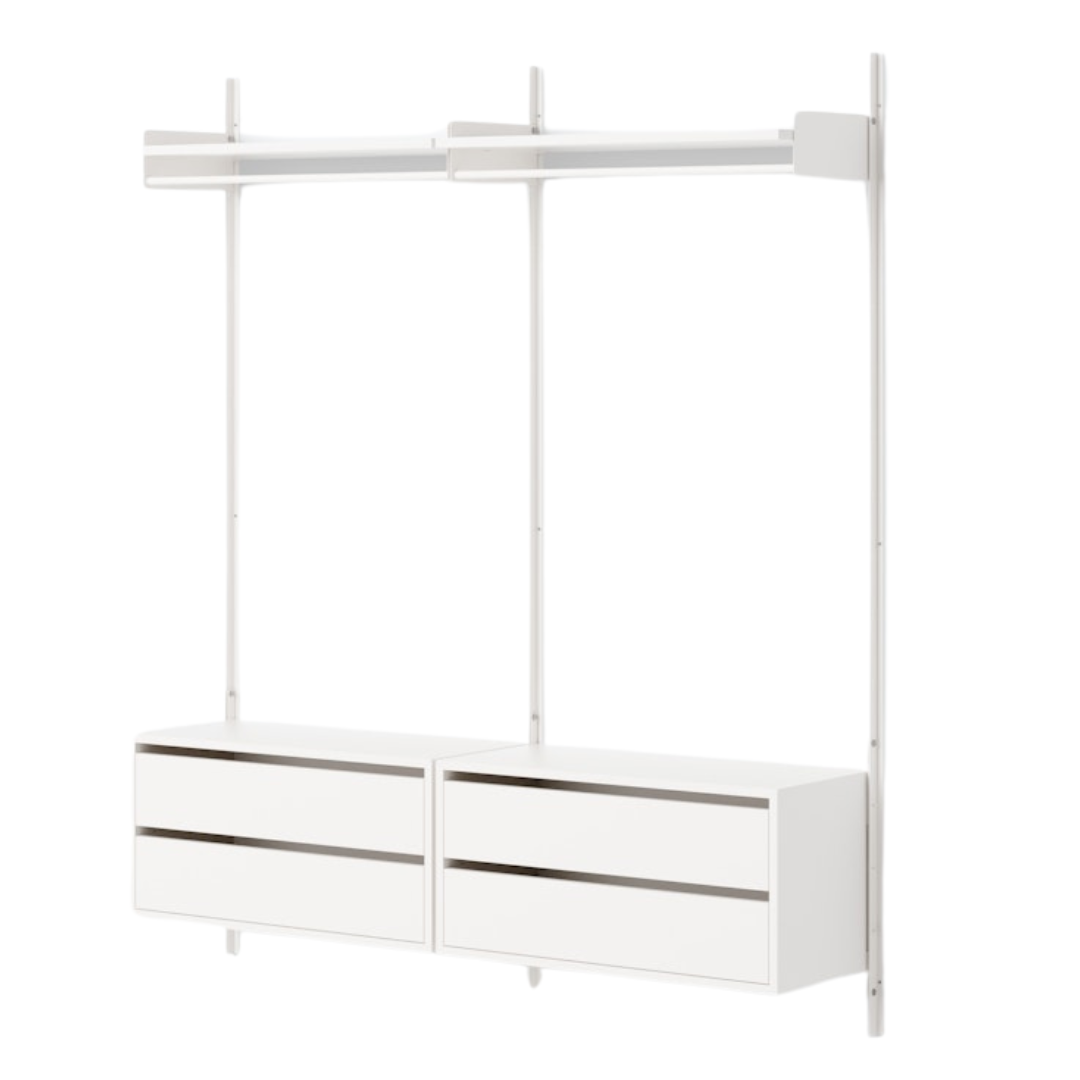 New Works Wardrobe Shelf Cabinets with Drawers