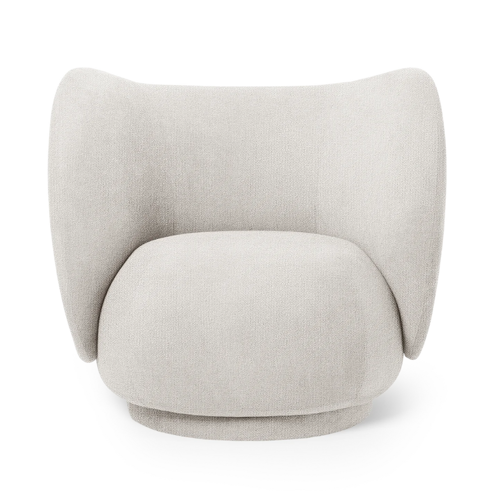 Ferm Living Rico Lounge Chair - Bouclé Off-White