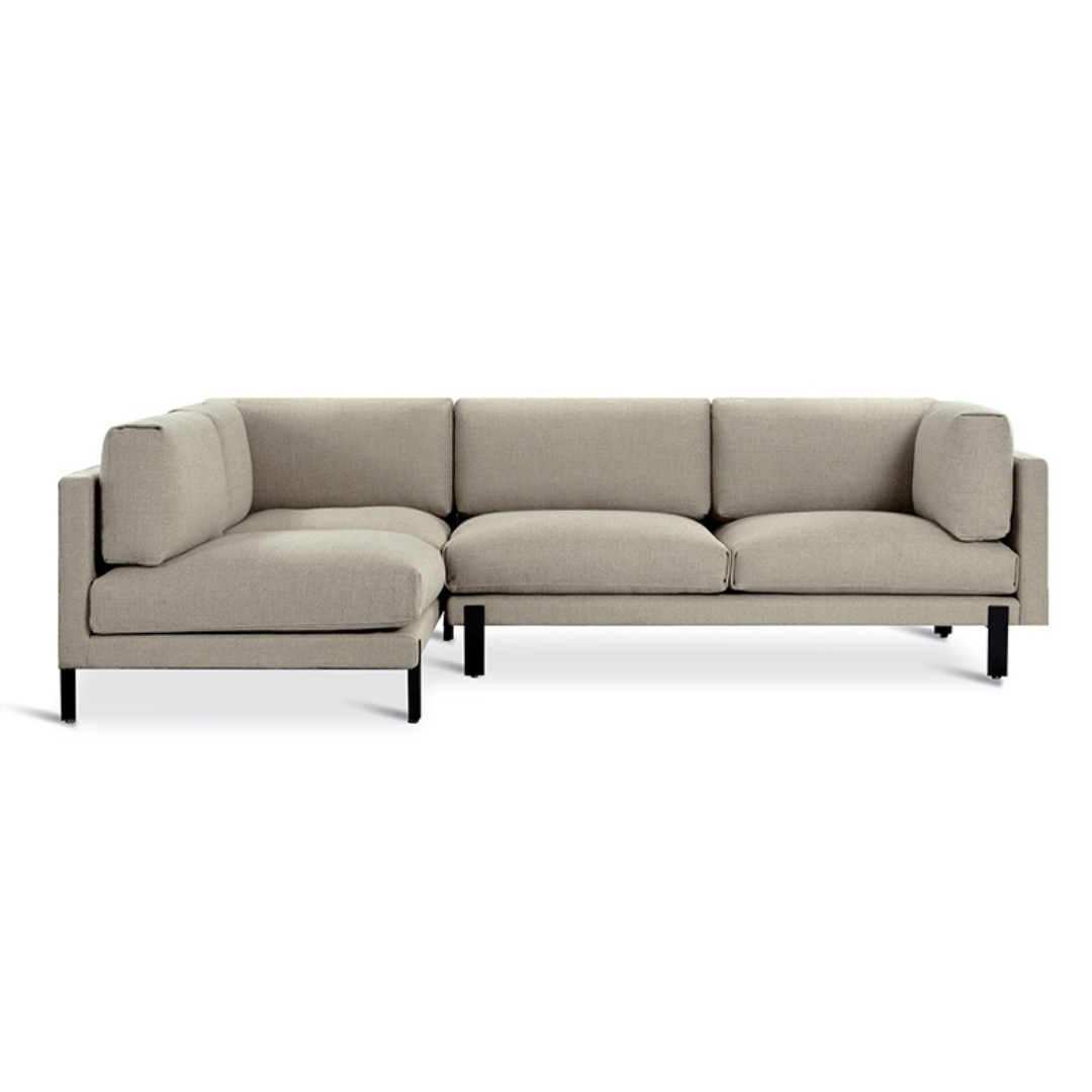 Silverlake Sectional Andorra Almond Left Facing - Gus* Modern