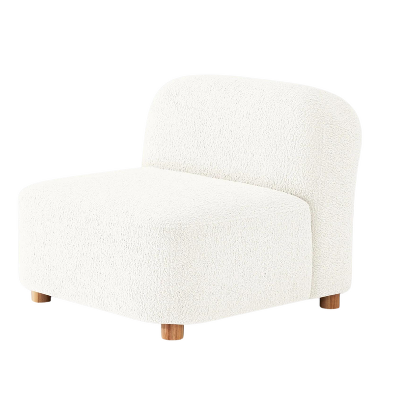 Circuit Modular Armless Chair Himalaya Cloud - Gus Modern at Batten Home