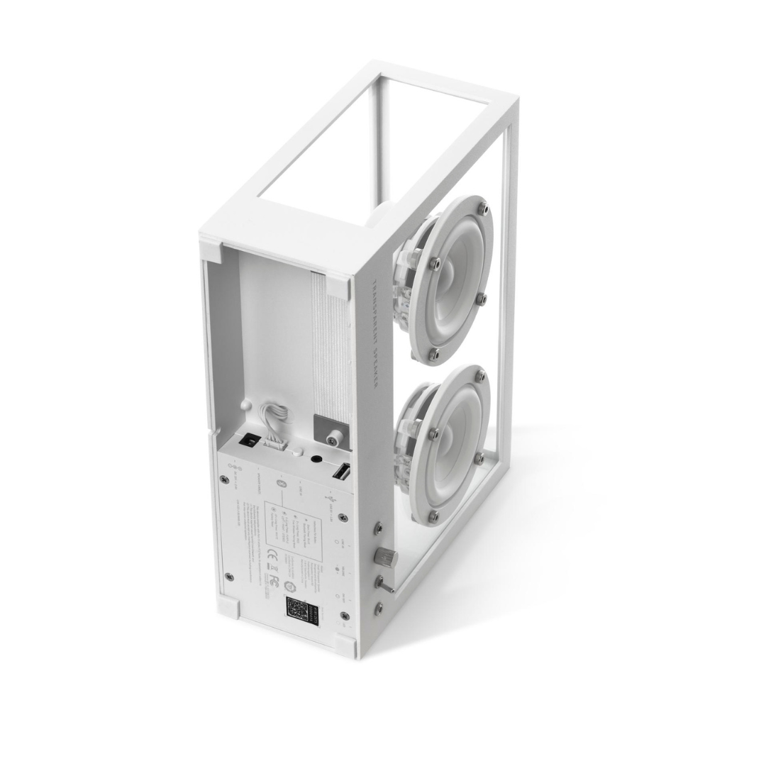 Small Transparent Speaker - White