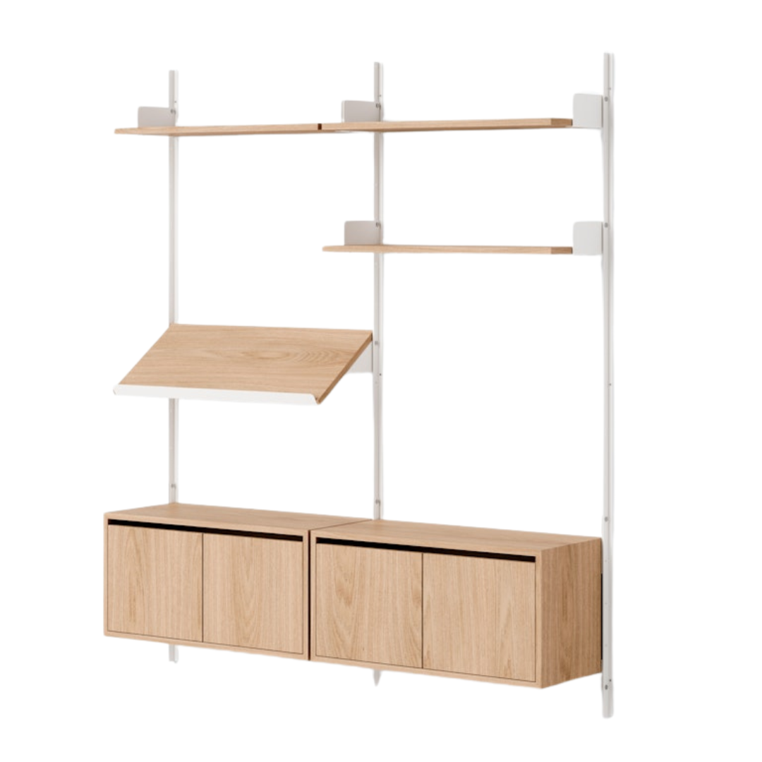 New Works Living Shelf Cabinets Low with Doors