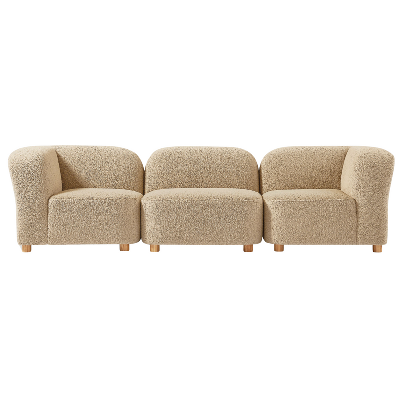 Circuit Modular 3-Pc Sofa Himalaya Dune - Gus Modern at Batten Home