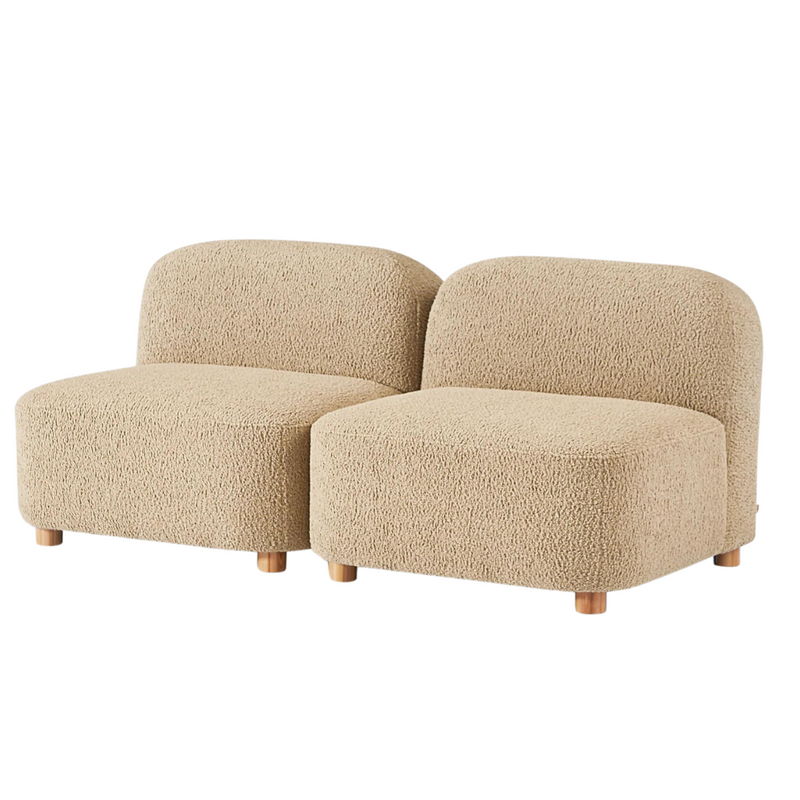 Circuit Modular 2-pc Armless Sofa Himalaya Dune - Gus Modern at Batten Home