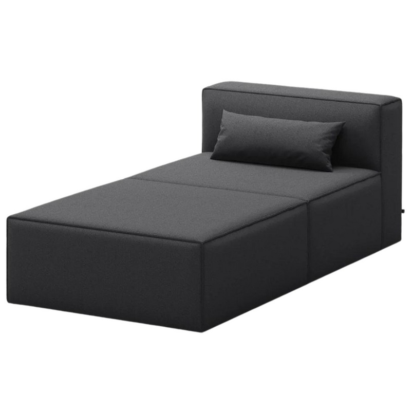 Mix Modular 2-Pc Chaise Mowat Raven - Gus Modern at Batten Home