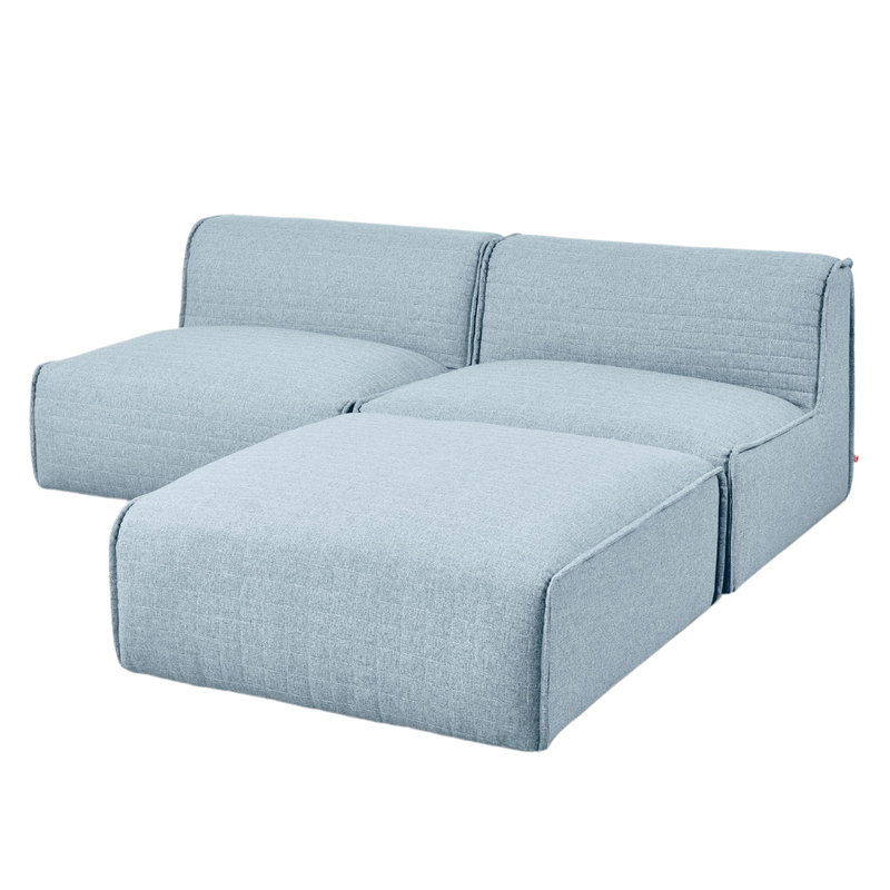 Nexus Modular 3-Pc Sectional Parliament Lake - Gus Modern at Batten Home