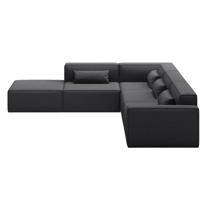 Mix Modular 5-Pc Sectional Mowat Raven LF - Gus Modern at Batten Home