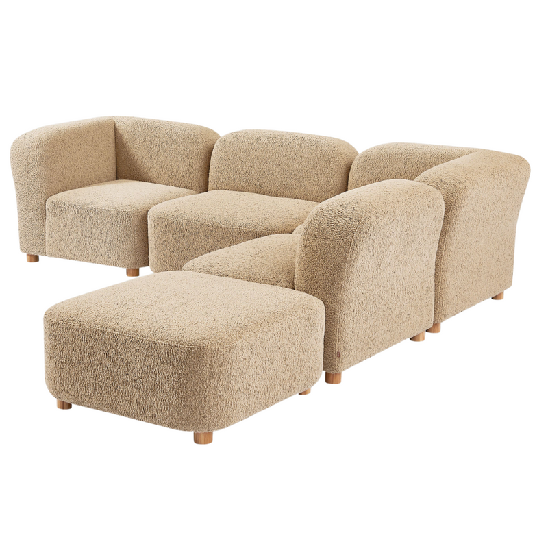 Circuit Modular 5-Pc Sectional Himalaya Dune - Gus Modern at Batten Home