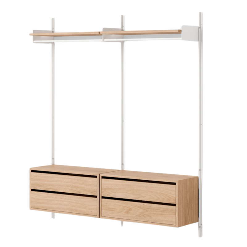 New Works Wardrobe Shelf Cabinets with Drawers