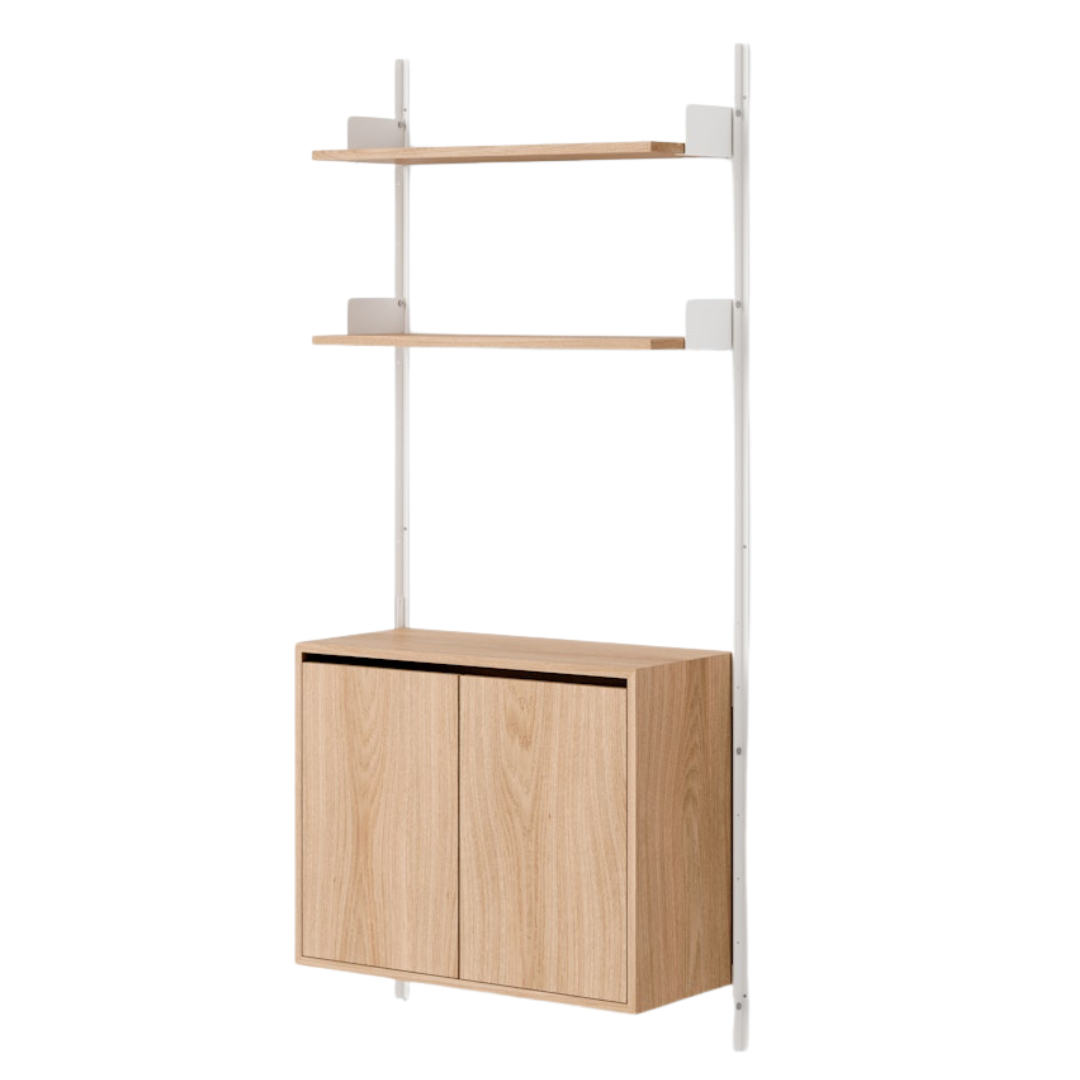 New Works Wall Shelf 1900 Cabinet Tall with Doors