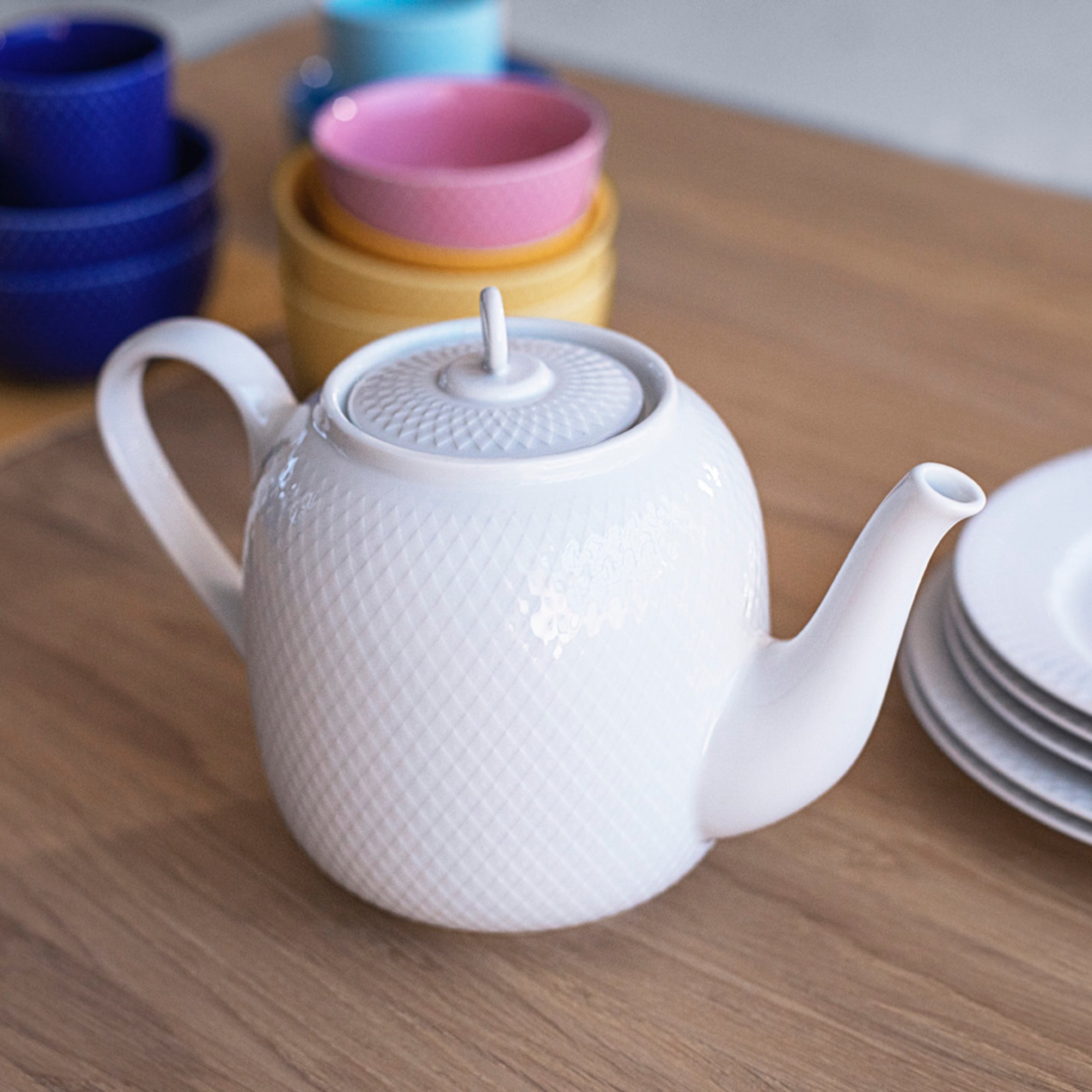 Lyngby Porcelain Rhombe Teapot