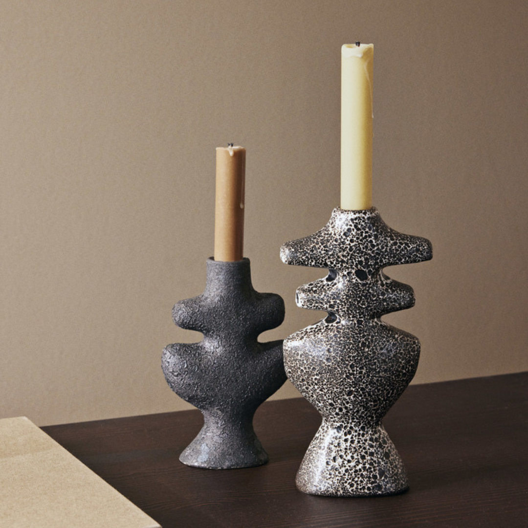 Yara Candle Holder - Small - Rustic Iron