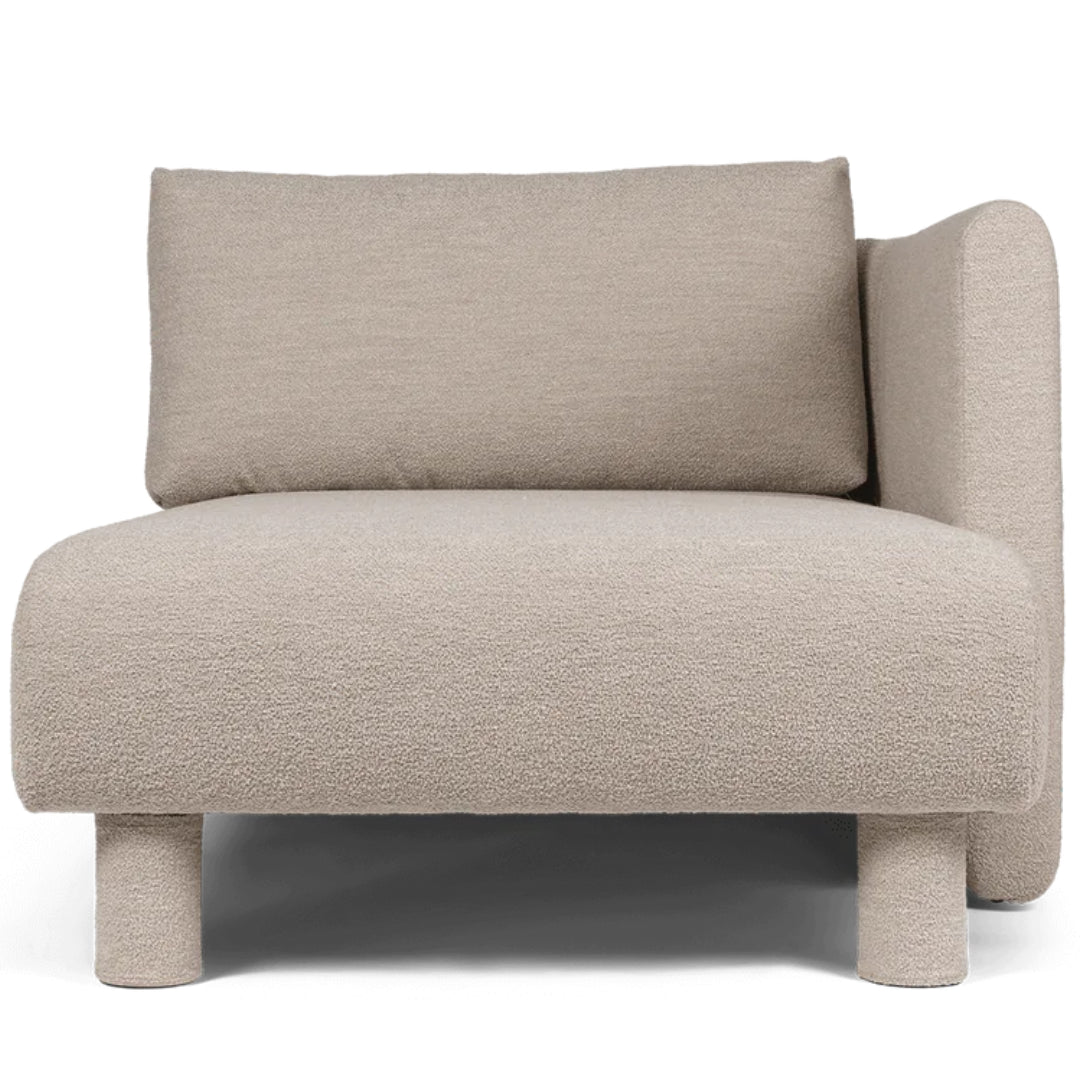 Dase Sofa Chaise Longue Right Soft Bouclé - Natural