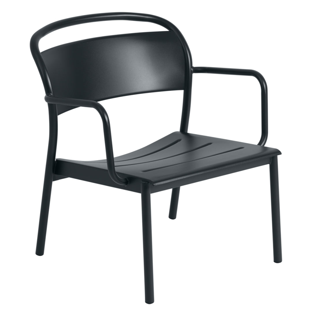 Linear Steel Lounge Arm Chair