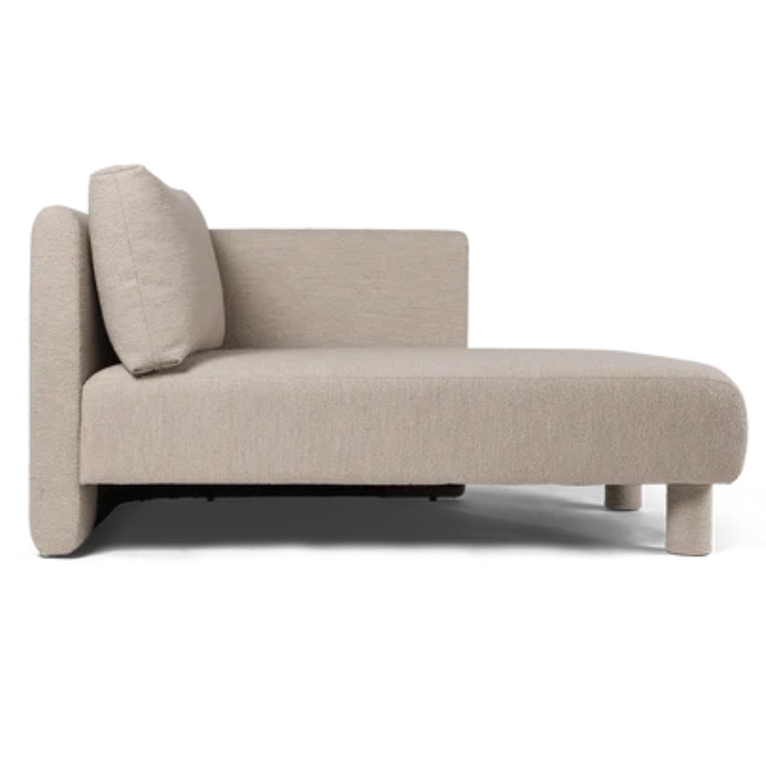 Dase Sofa Chaise Longue Right Soft Bouclé - Natural