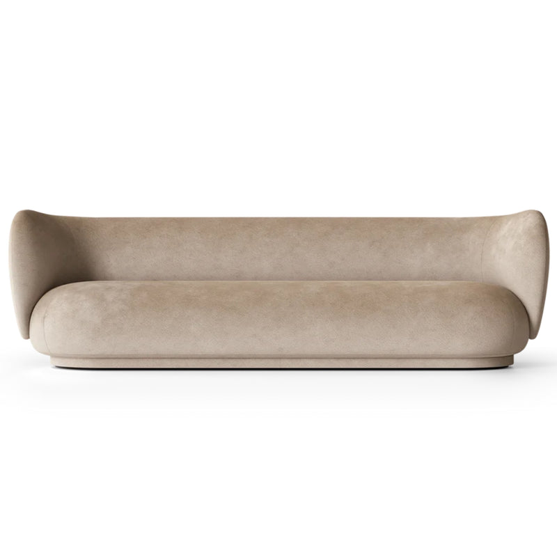 Rico 4-Seater Sofa - Faded Velvet - Sand