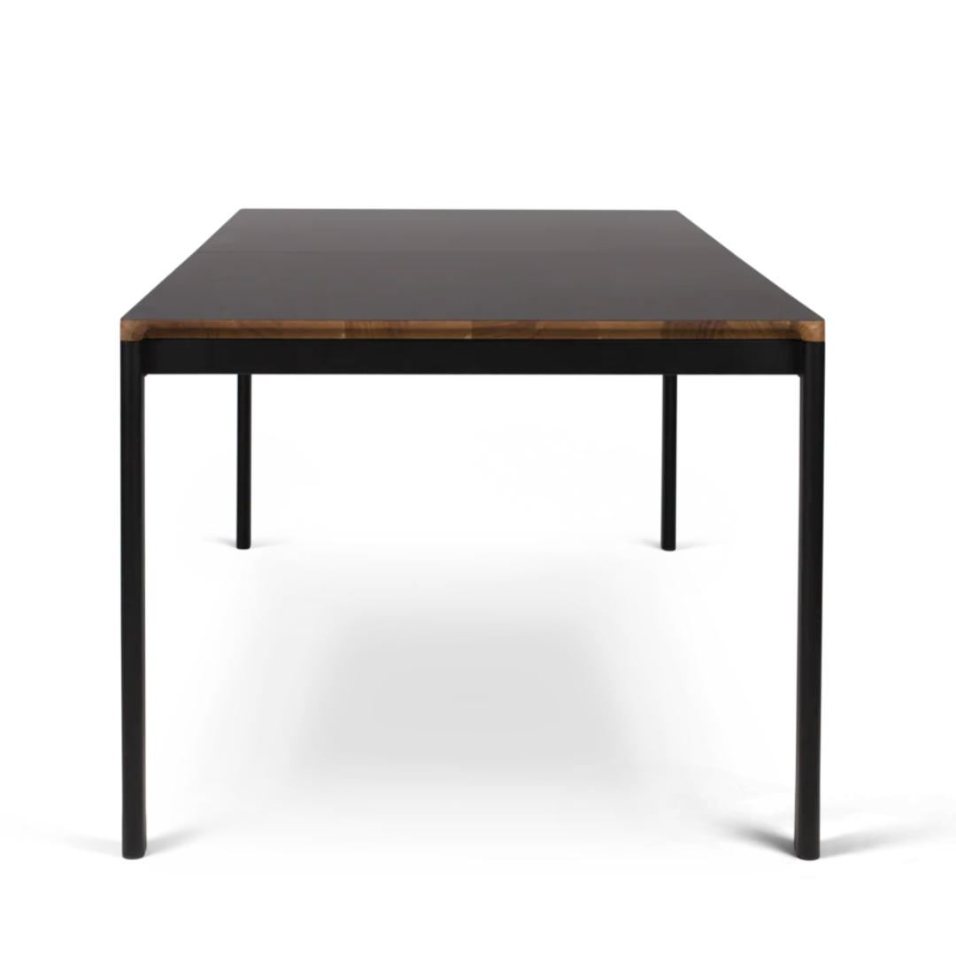 Meet Dining Table - Black Laminate w/ Oak Edges