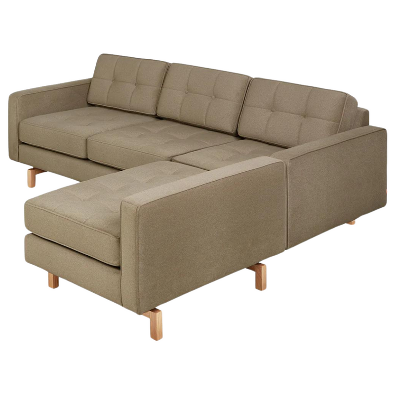 Jane 2 Loft Bi-Sectional Merino Mocha Natural Ash - Gus Modern at Batten Home