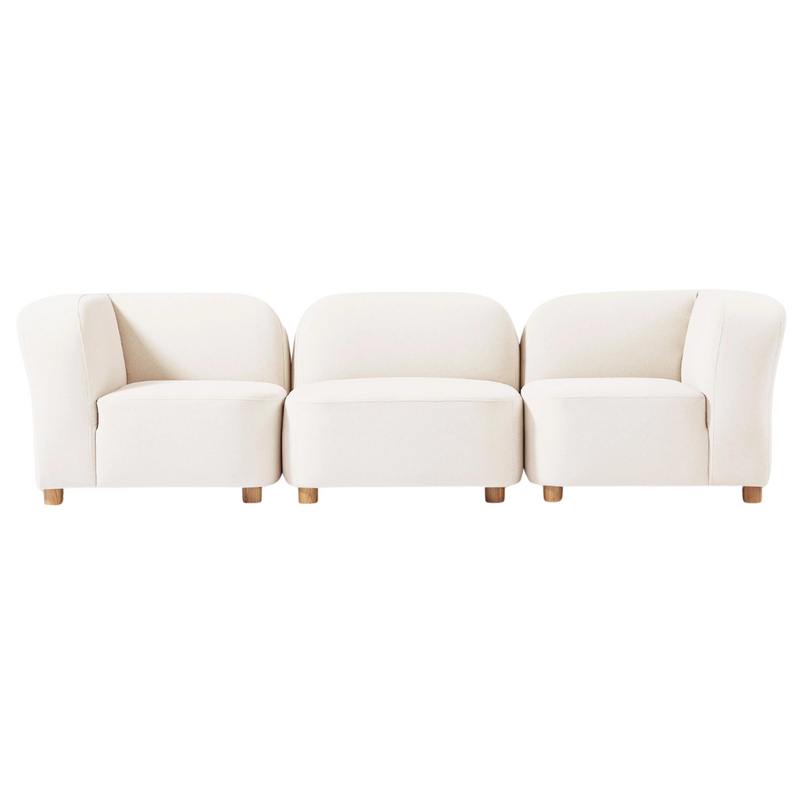 Circuit Modular 3-Pc Sofa Merino Cream - Gus Modern at Batten Home