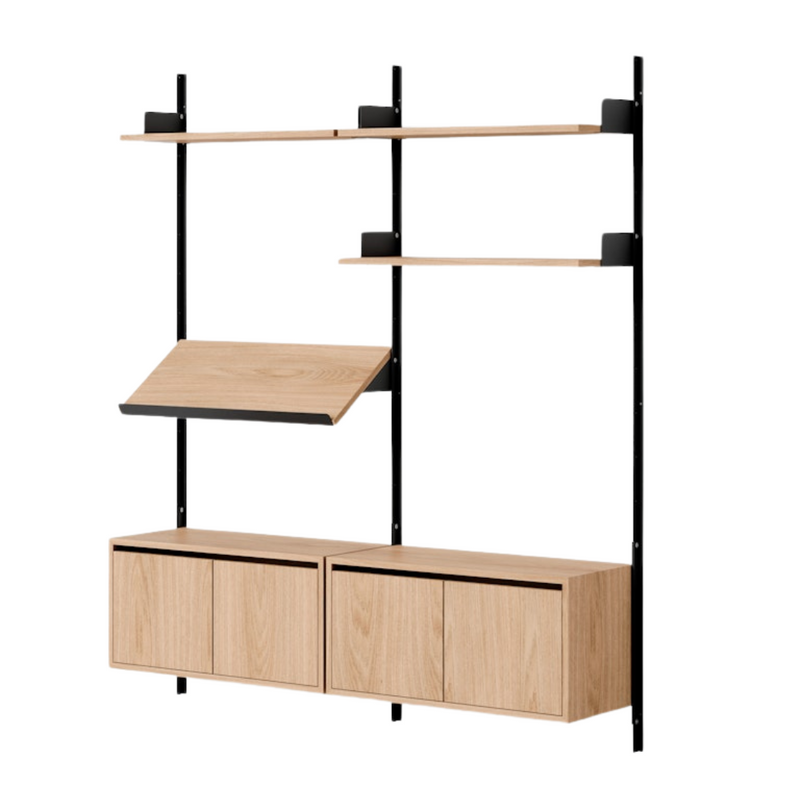 New Works Living Shelf Cabinets Low with Doors