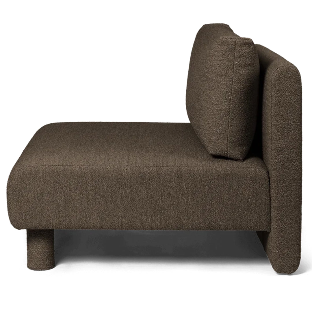 Dase Sofa Center Soft Bouclé - Dark Brown