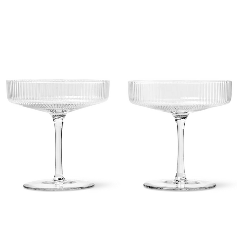 Ripple Champagne Glasses