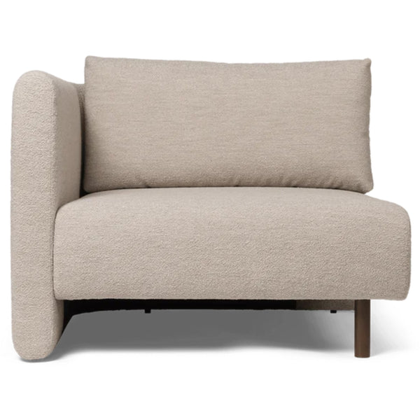 Dase Sofa Armrest Left Soft Bouclé - Natural