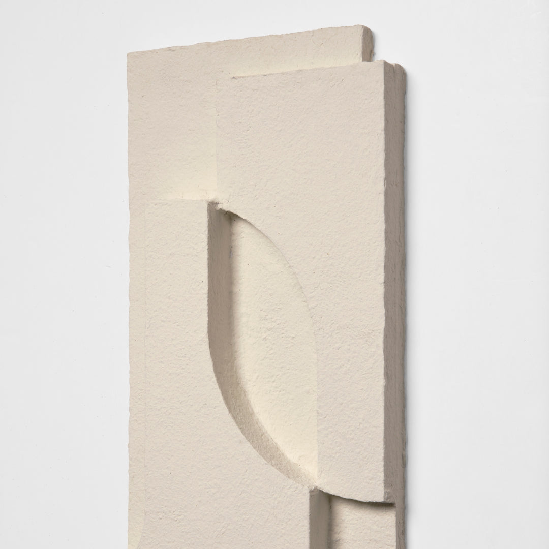 Serif Relief Wall Hanging Small, Off-White