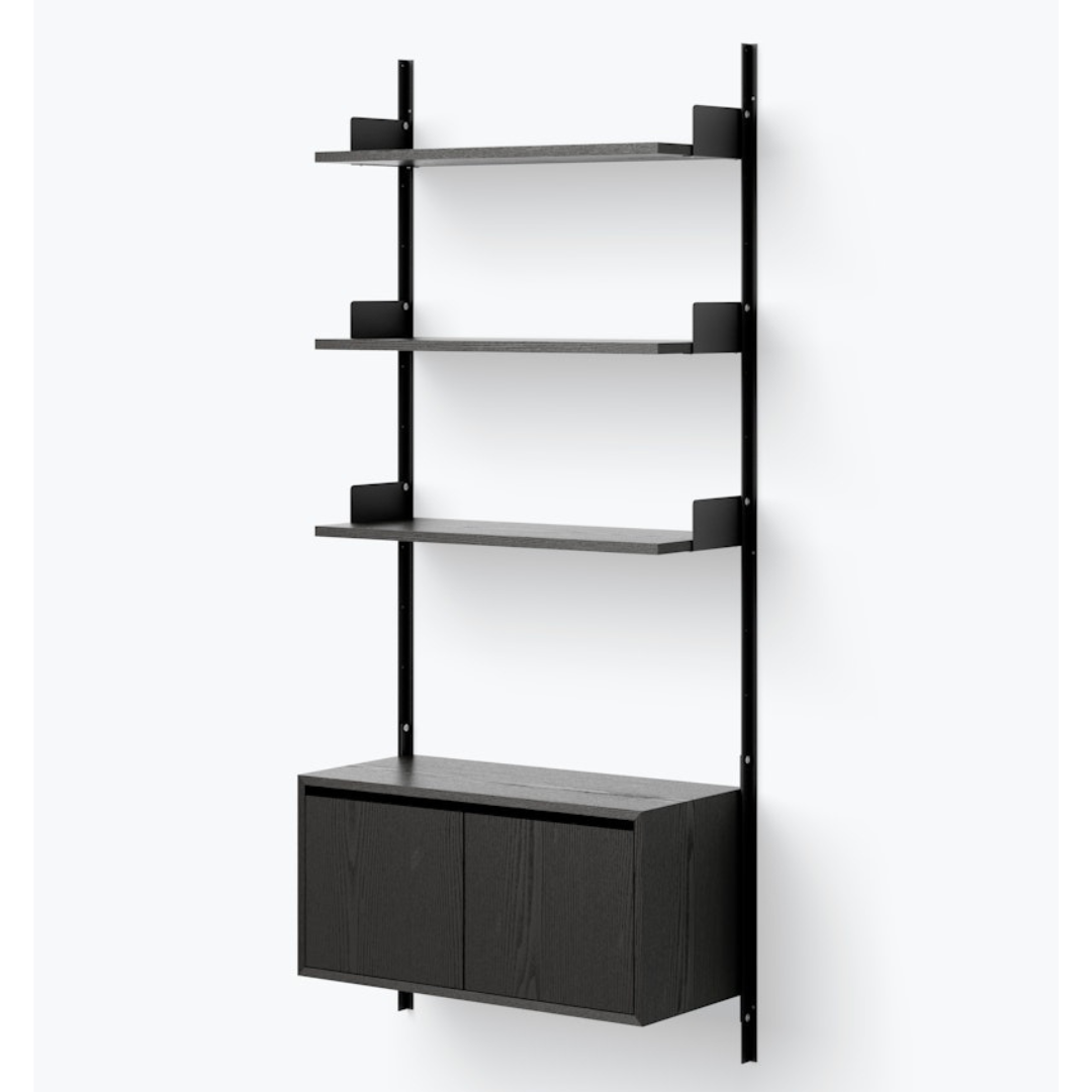 New Works Wall Shelf 1900 Cabinet Low with Doors