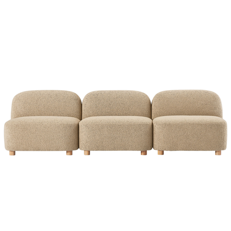 Circuit Modular 3-Pc Armless Sofa