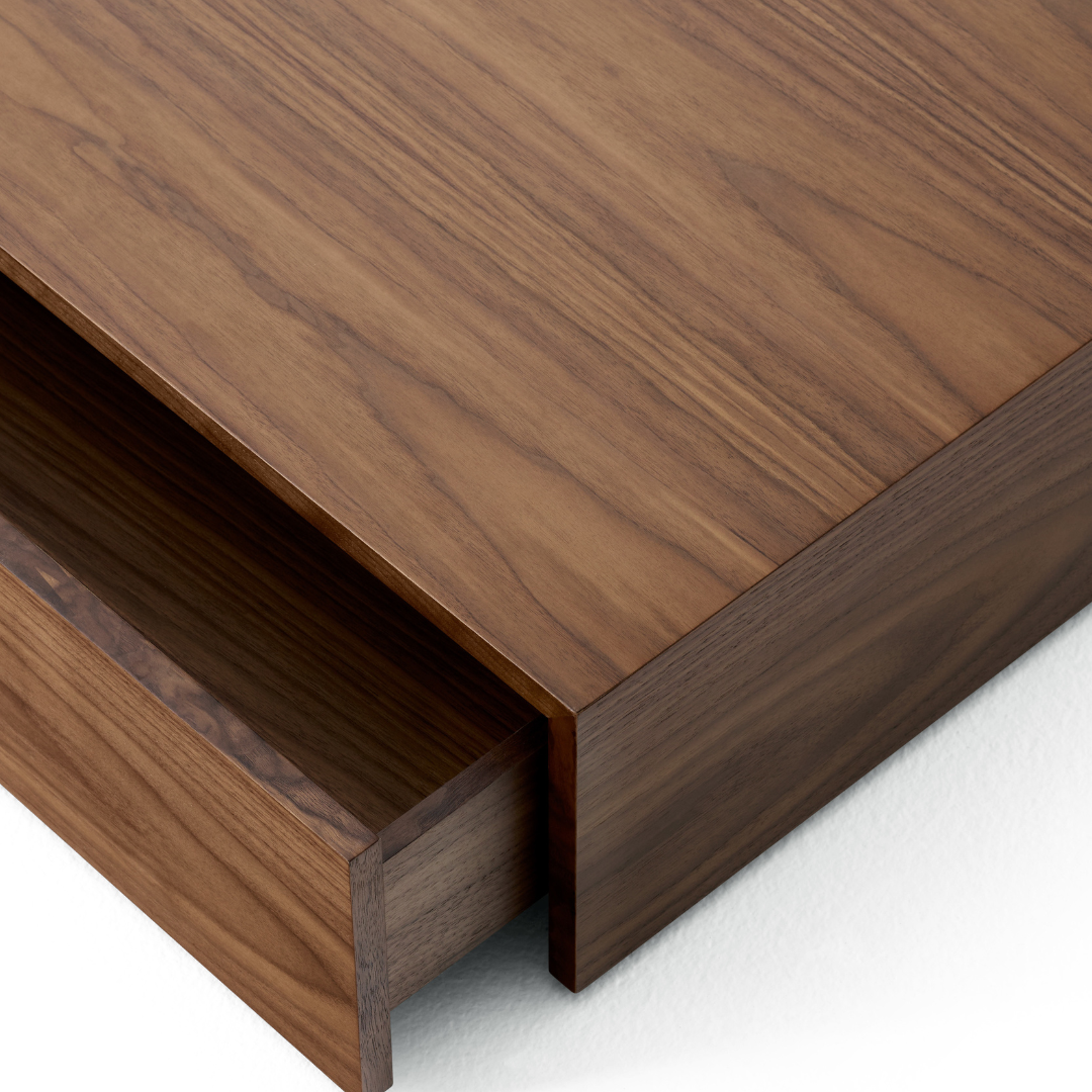 Mass Wide Coffee Table with Drawer