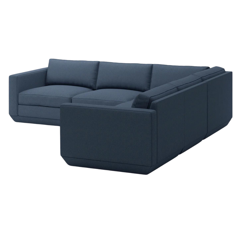 Podium Modular 5-Pc Corner Sectional Hanson Navy  - Gus Modern at Batten Home