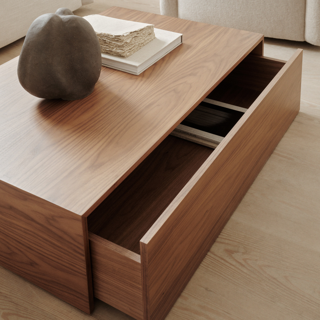 Mass High Coffee Table with Drawer