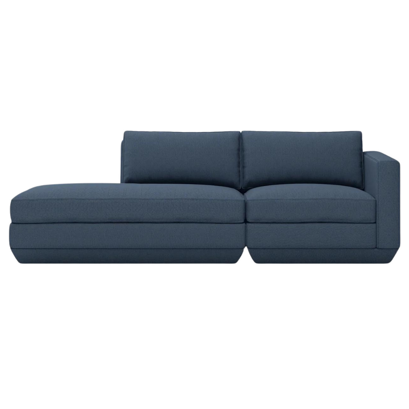 Podium Modular 2-Pc Lounge Sofa Hanson Navy LF - Gus Modern at Batten Home