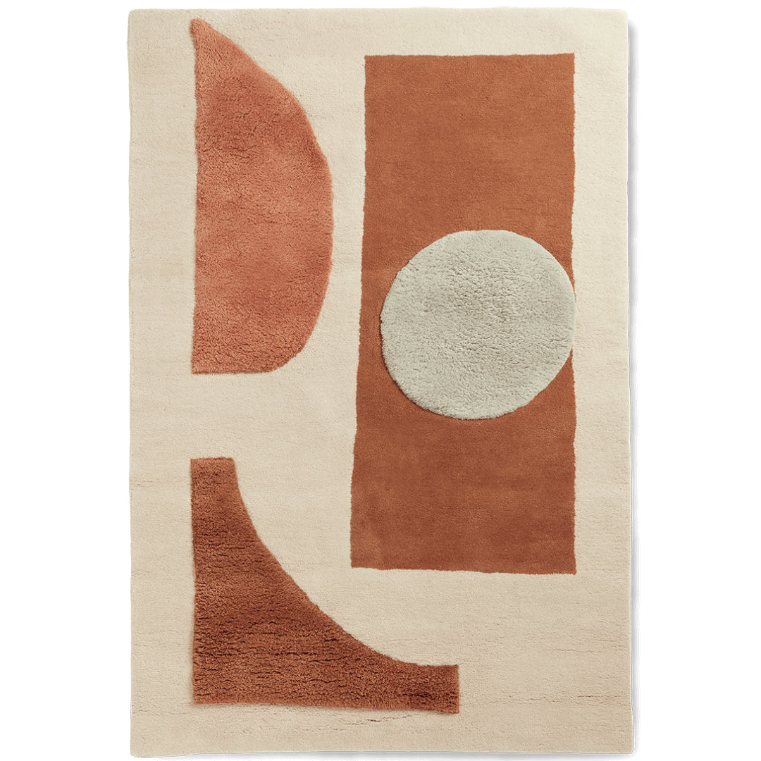 Bloco Tufted Rug - Blush/Off-White