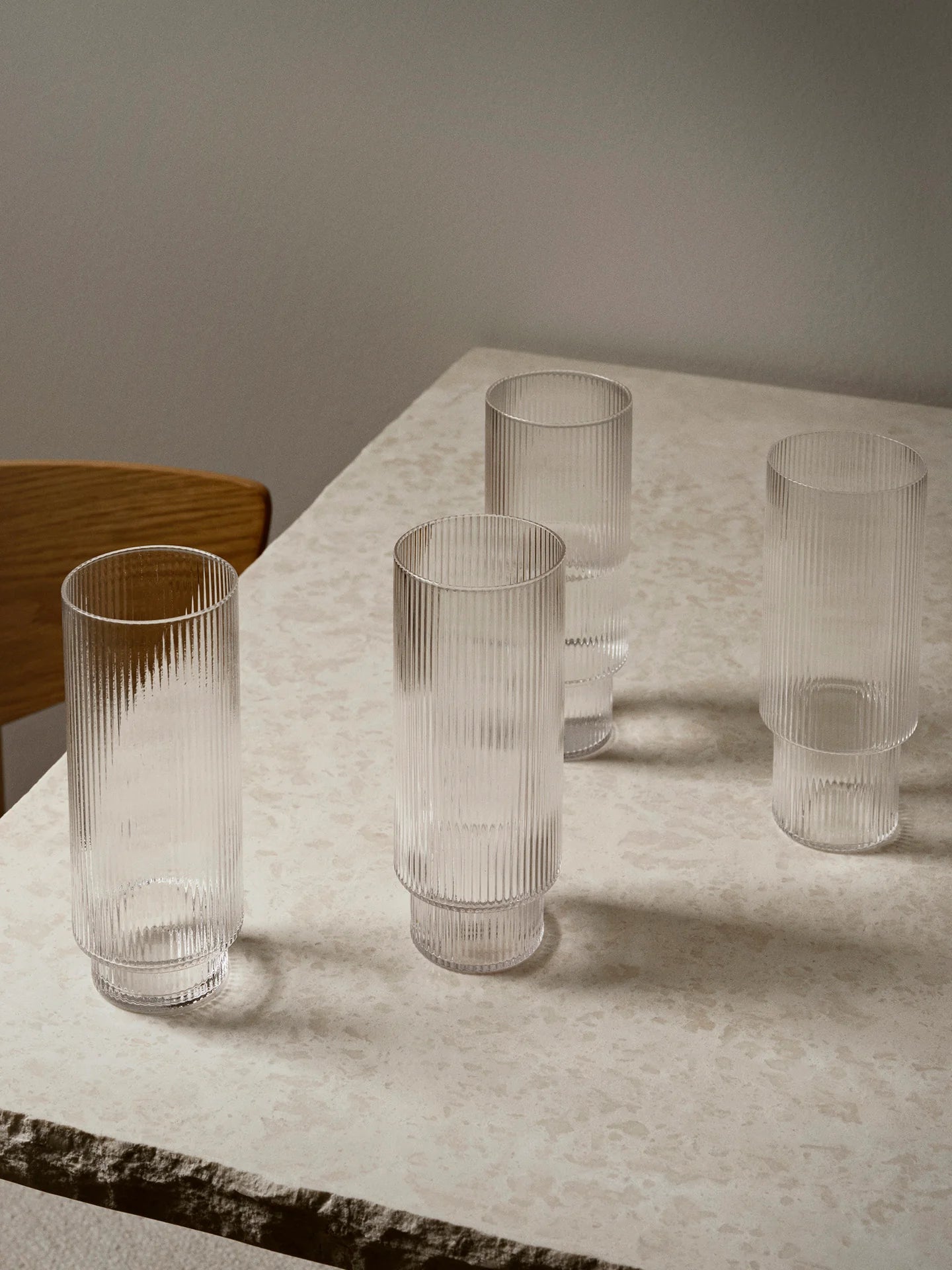 Ripple Long Drink Glass Set - Batten Home