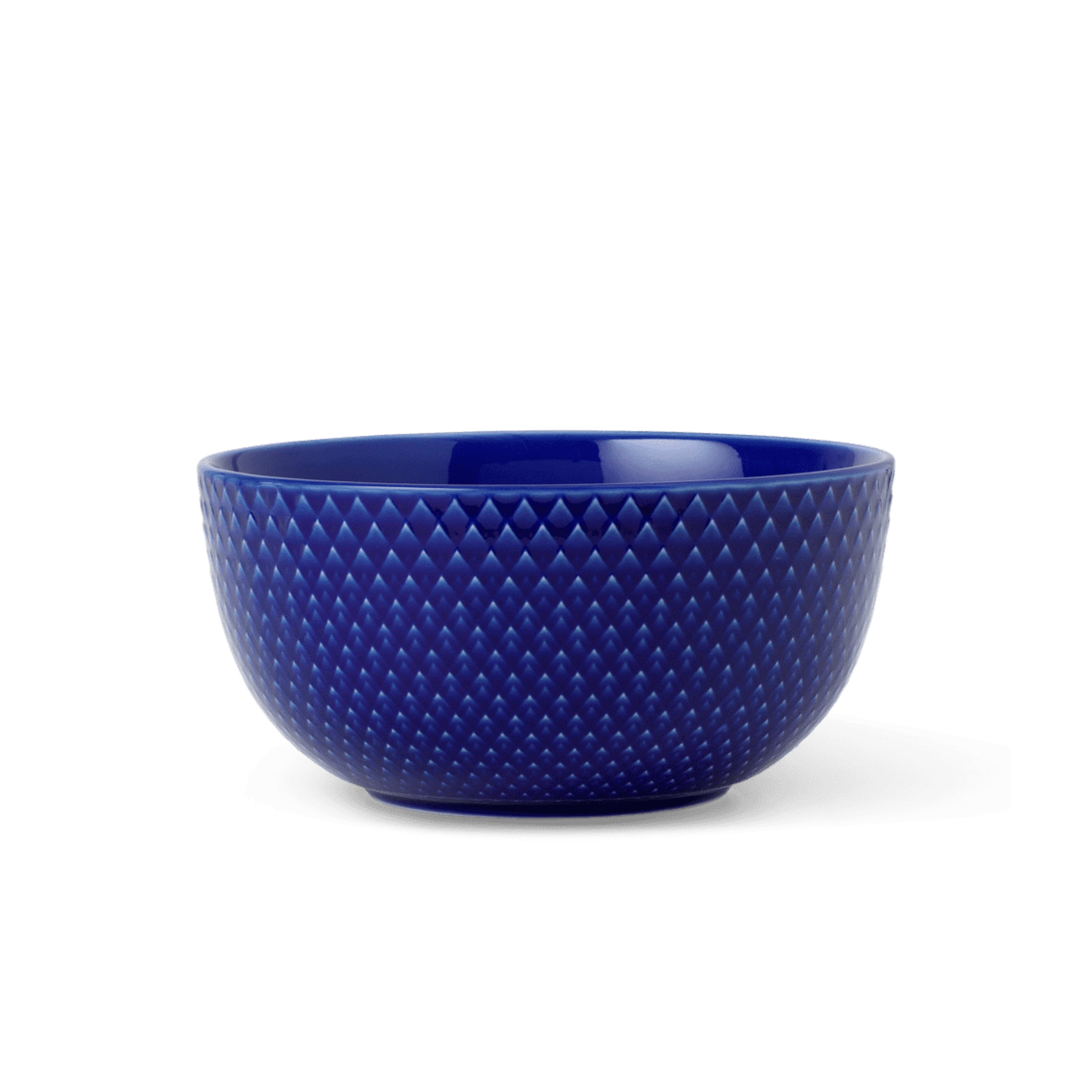 Lyngby Porcelain Rhombe Bowl 13 Dark Blue